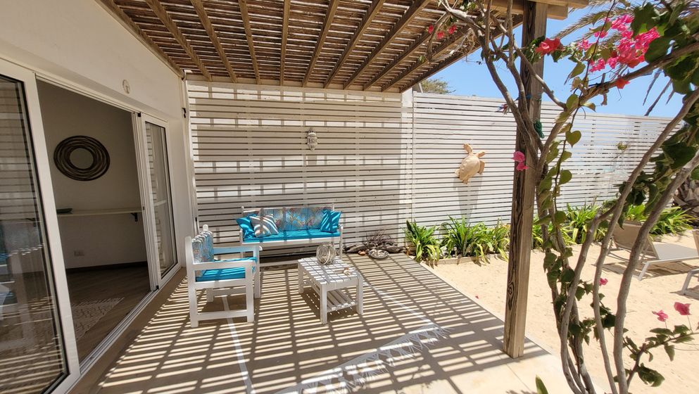 Strandhaus Boa Vista, Foto – Überdachte Terrasse mit Sitzecke