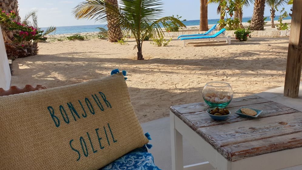 Strandhaus Boa Vista, Foto – Terrasse mit Blick auf den Strand